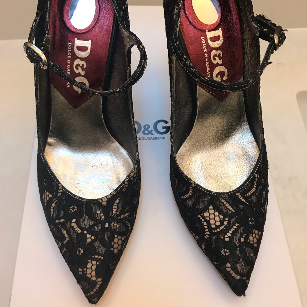 D&G Dolce &Gabbana lace heels